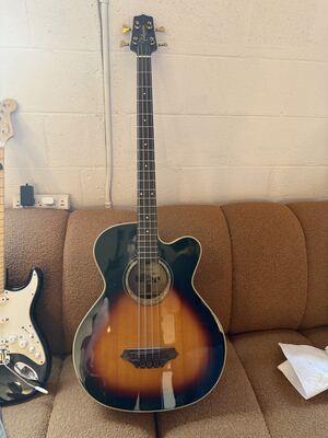 Item 3: Takamine sunburst acoustic-electric bass