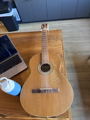 Item 5: natural nylon-string classical guitar